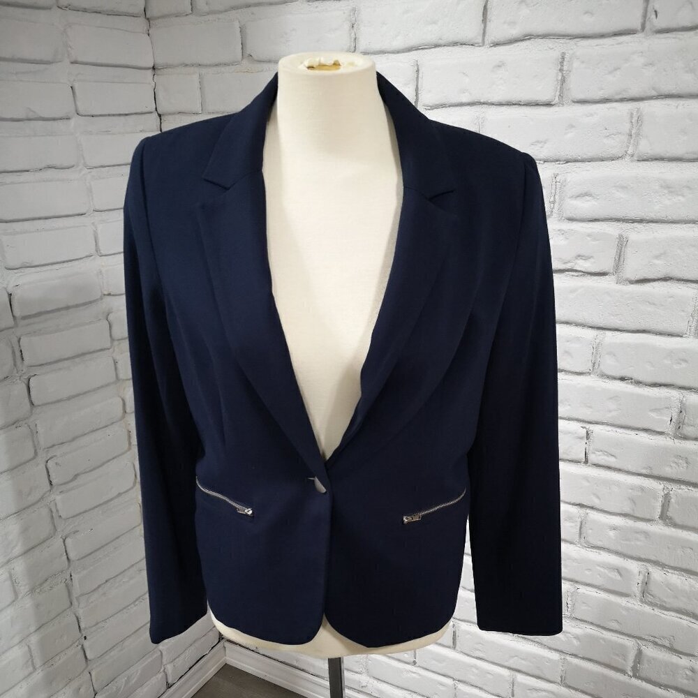 Reitmans Petite Ladies Navy Size 14 Petite Fully Lined Blazer